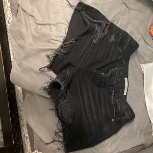 Top shop cutoff shorts Ashley us size 2 black
